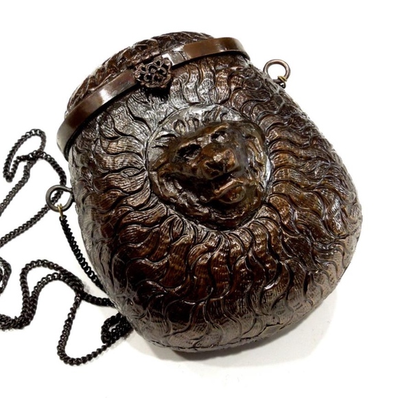 VTG 70's Rare Copper Lion Purse - Picture 2 of 5